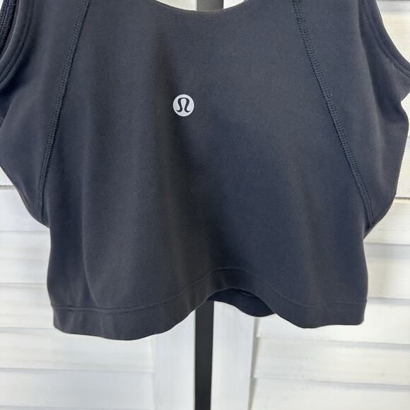 Lululemon Athletica Black Align Tank Top Soft Nulu Built In Bra NO‎ Pads Size 4 - Picture 5 of 8